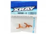 XRay T4 Aluminium Upper Clamp With Adj. Roll-Center (L+R) - Orange