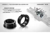 XRay T4 Aluminium Adjustment Ball Bearing Hub - Black (2)