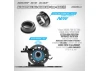 XRay Aluminium Adjustment Ball Bearing Hub 1mm - Black (2)