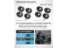 XRay X4 Aluminium Caster Bushing Front 5 / Rear 2.5 - 3 Dots (4)