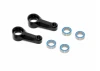 XRay X4 Aluminium Dual Steering Arm - Black Ball-Bearings (2)