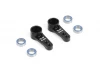 XRay Aluminium Dual Servo Saver Arm - Black Ball-Bearings (2)