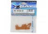 XRay T3 Aluminium Motor Mount Bulkhead - Orange