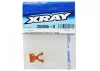 XRay T4 Aluminium Layshaft Bulkhead Closed L/R - Orange