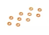 XRay Aluminium Shim 3X6X0.5mm - Orange (10)