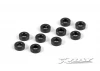 XRay Aluminium Shim 3X6X2.0mm - Black (10)