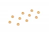 XRay Aluminium Shim 3X5X1.0mm - Orange (10)