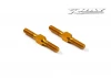 XRay Aluminium Adj. Turnbuckle L/R 26 mm - Orange - Swiss 7075 T6 (2)
