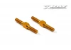 XRay Aluminium Adj. Turnbuckle L/R 26 mm - Orange - Swiss 7075 T6 (2)