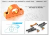 XRay Aluminium Lower 2 Piece Suspension 0.25 Eccentric Holder