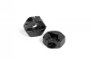 XRay T2 Aluminium Wheel Hub - Black (2)