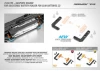 XRay Graphite Holder For Adj. Battery Holder For Slim Batteries (2)