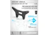 XRay XB2 Wider Carbon Shock Tower For Bridge Upper Deck - 2 Dots - Front