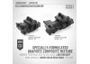 XRay Composite 3G Gear Box For Chassis Brace - Graphite - Set