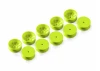 XRay 2WD Front Wheel Aerodisk With 12mm Hex - Yellow - Hard (10)