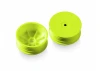 XRay 1:10 Buggy 2WD Front Wheels - 12mm Hex Aerodisk - Yellow - Hard (2)