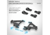 XRay Aluminium Lower 2 Piece Front Suspension Holder 2mm - Black (4)