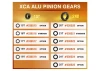 XRay Xca Aluminium 7075 T6 Hardcoated Pinion Gear - 19T (1st)