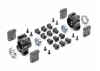 XRay XB8 Aluminium Rear Uprights - Multi-Adjustable - Set