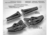 XRay XB8 Composite Front Lower Suspension Arm - Graphite