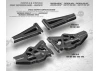 XRay XB8 Composite Front Lower Suspension Arm - Graphite