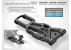 XRay XB8 C-Hub Composite Front Lower Suspension Arm - Graphite