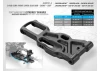 XRay XB8 C-Hub Composite Front Lower Suspension Arm - Short - Soft