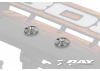 XRay Aluminium Rear Wing Shim (2)