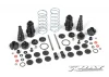 XRay XB9 Front Shock Absorbers + Boots Complete Set (2)