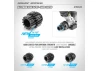 XRay Aluminium Pinion Gear 14/19T - Hard Coated