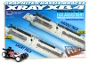 XRay Graphite Chassis Brace Upper Deck - Saddle Pack (2)