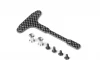 XRay Graphite Chassis T-Brace - Front - Set