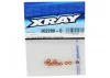 XRay Aluminium Conical Shim 3X6X2.0mm - Orange (10)