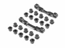 XRay Aluminium Rear Suspension Holders - Extra High Roll Centers - Set