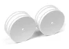 XRay XB4 Front Wheels - White Aerodisk - 14mm Hex (2)