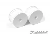 XRay XB4 Rear Wheels - White Aerodisk - 14mm Hex (2)