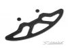 XRay X10 Graphite 2.5mm Front Bumper + Shims - V2