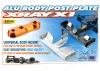 XRay X1 Aluminium Body Post Plate