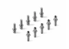 XRay Hard Steel Ball End 3.7mm With 8mm Thread - Nickel Coated (2)