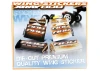 XRay XB808 Wing Sticker - Die-Cut - White