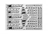 XRay XB4 Sticker For Body - White