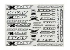 XRay XB4 Sticker For Body - White