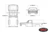 RC4WD Chevrolet K10 Scottsdale Hard Body Complete Set (Blue)