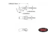 RC4WD M3 Plastic Bent Rod Ends (20)