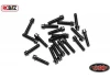 RC4WD Miniature Scale Hex Bolts (M2 x 8mm) (Black)