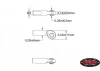 RC4WD M3 Offset Long Plastic Rod End (20x)