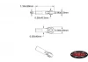 RC4WD M3 Long Straight Plastic Rod End (20x)