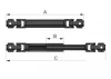 RC4WD Scale Steel Punisher Shaft V2 (90mm - 115mm / 3.54 - 4.53 ) RC4WD