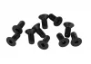Steel Flat Head Socket Cap Screws M2.5 x 6mm (10)