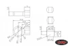 RC4WD Aluminium Mini M3 Rod End with Steel Ball (10)
